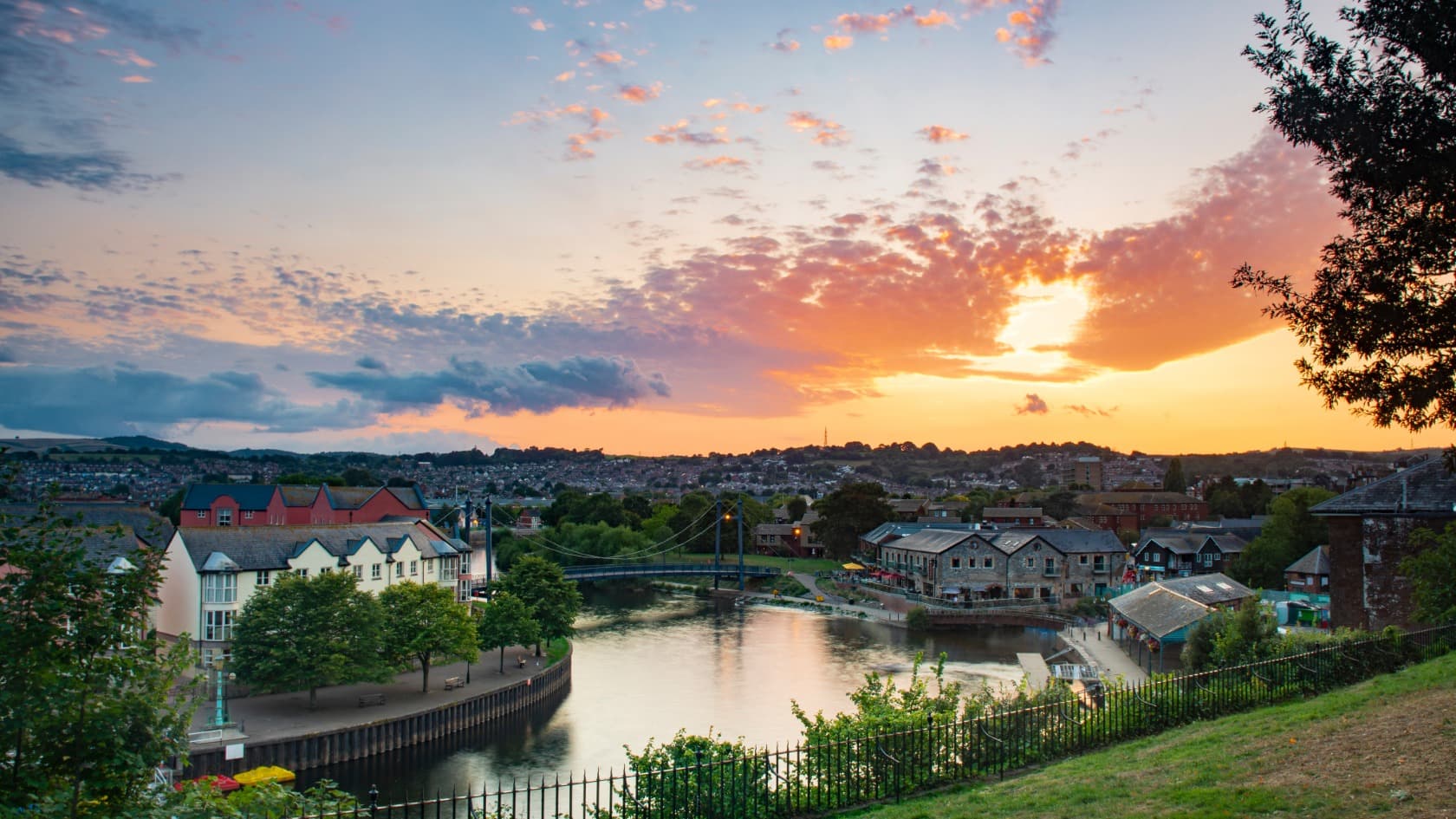 Exeter quayside, close to First Flexi Lease's Exeter office