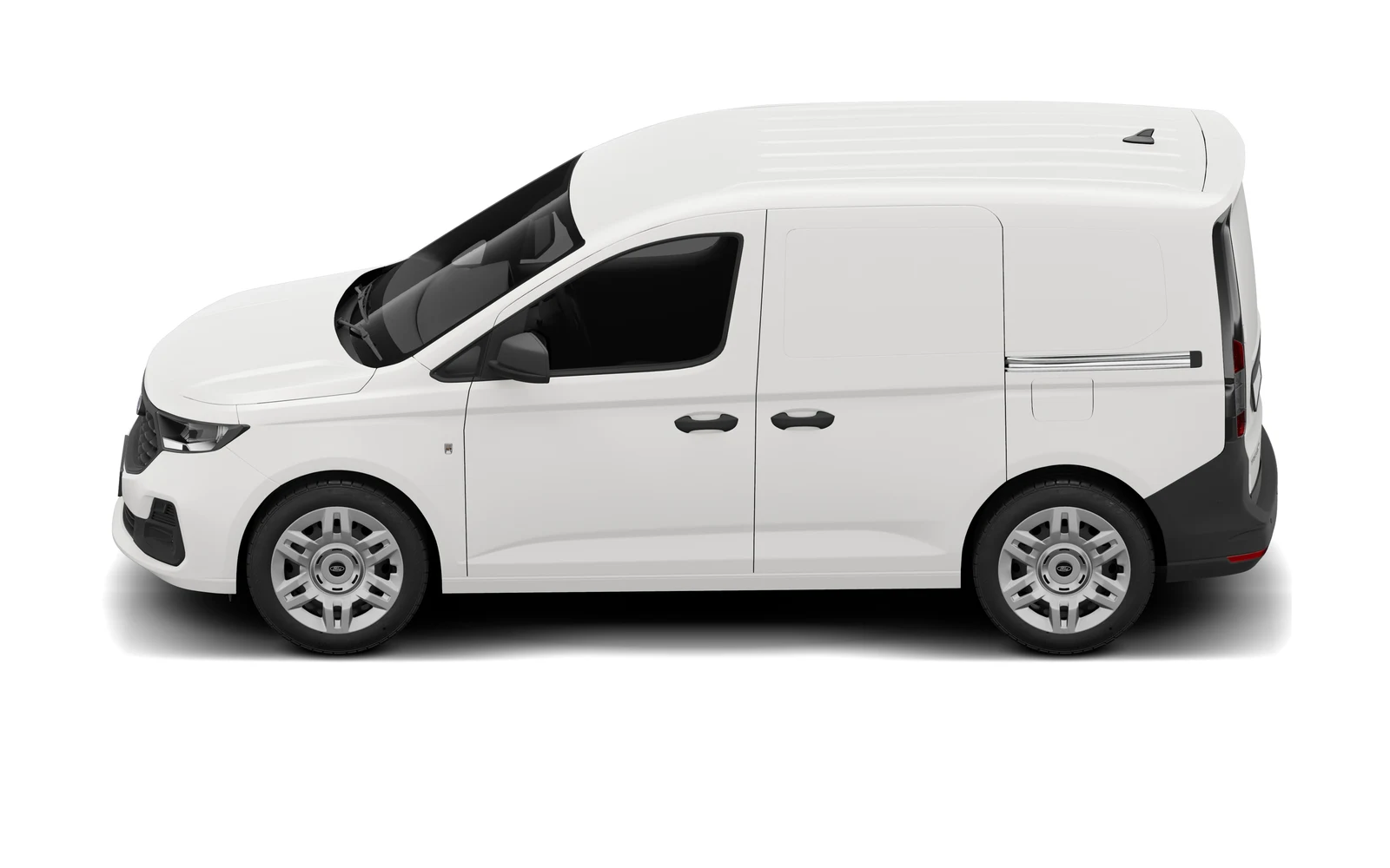 White Ford Transit Connect 250 L2 van, side view.