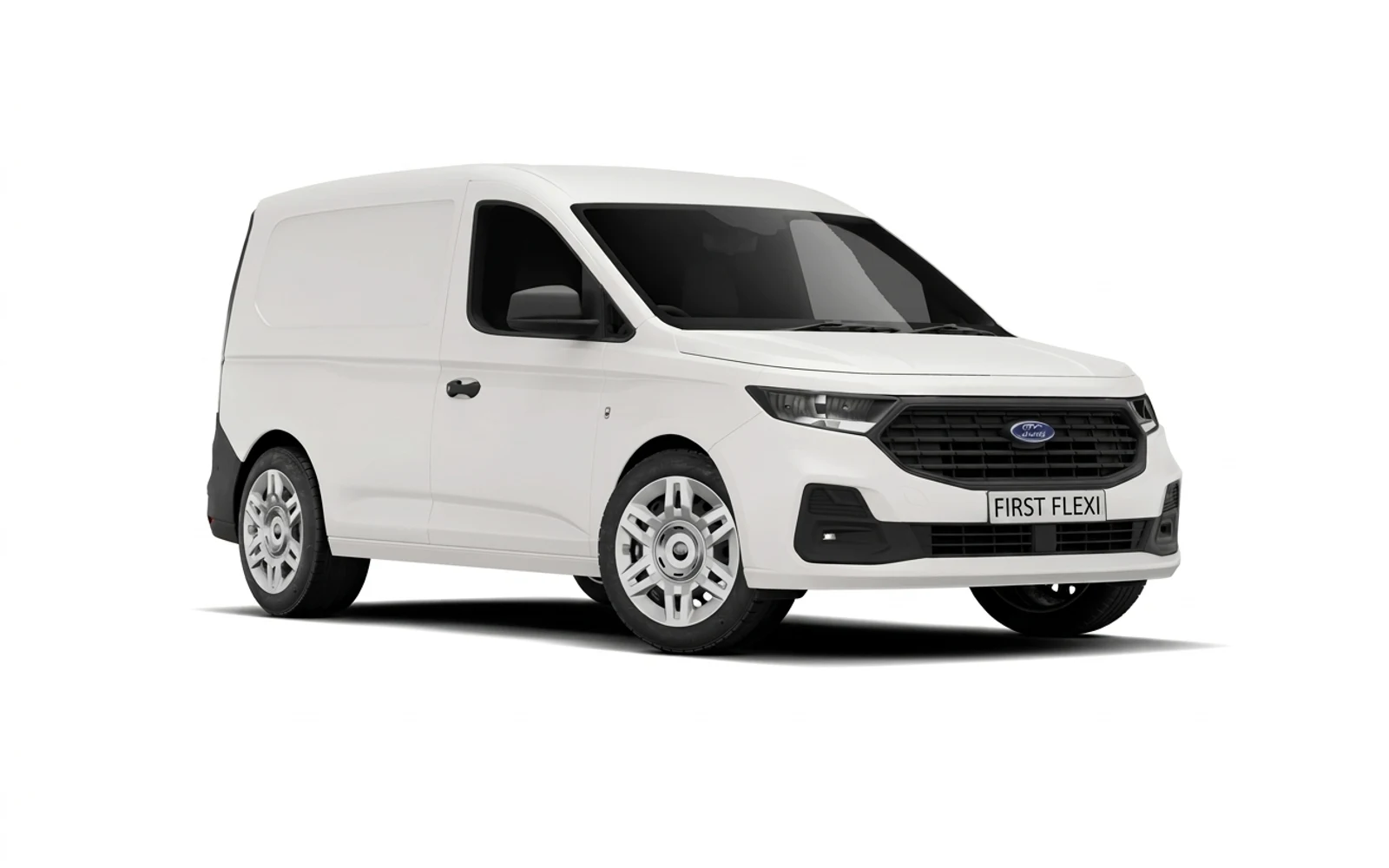 White Ford Transit Connect 250 L2 panel van shown from a three-quarter front angle.