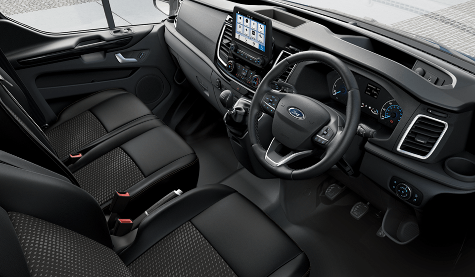ford transit custom double cab interior